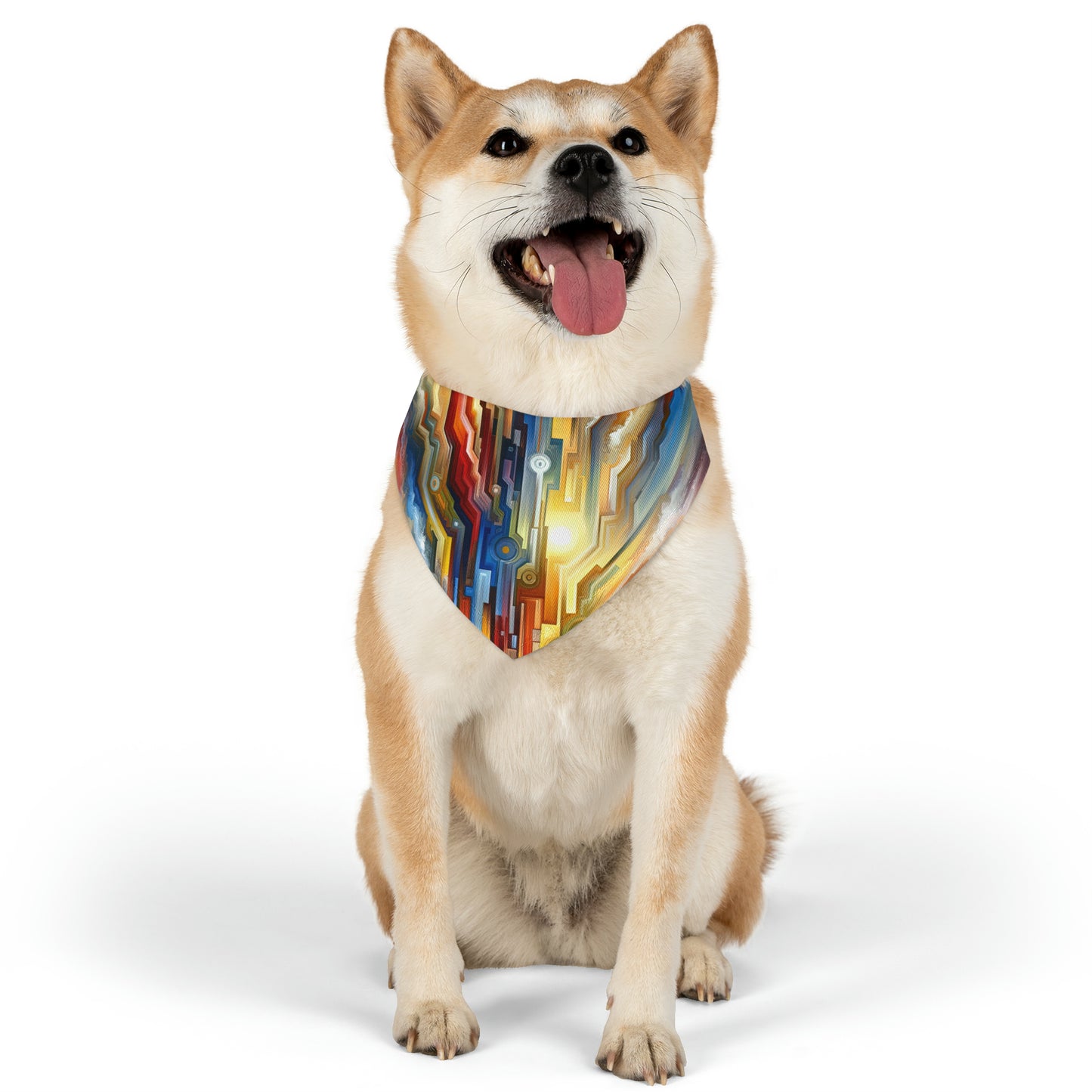 Unity Abstract Vibrancy Pet Bandana Collar