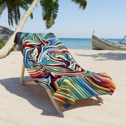 Choreographic Mindful Tachism Beach Towel