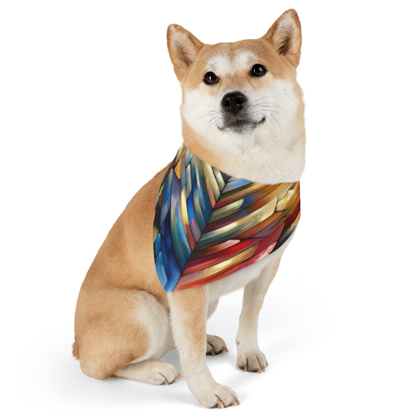 Anchored Tenets Abstraction Pet Bandana Collar