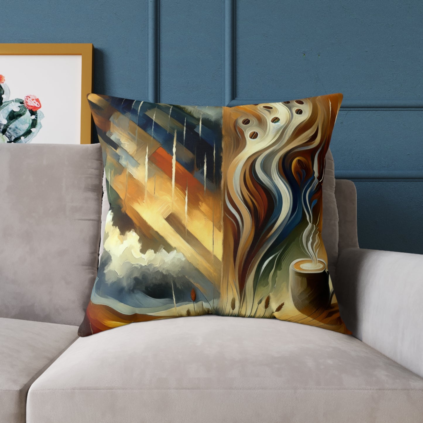 Aromatic Earth Encounter Spun Polyester Pillow