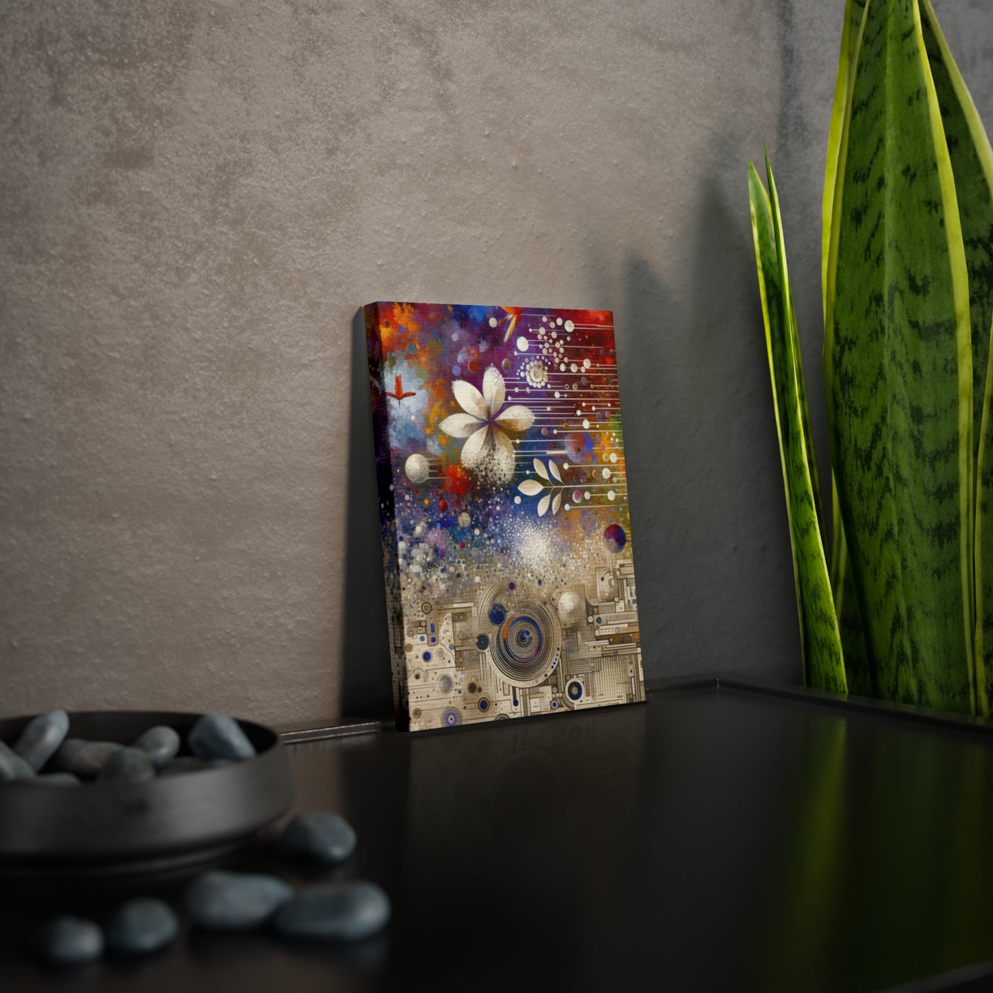 Inner Algorithm Synthesis Canvas Photo Tile