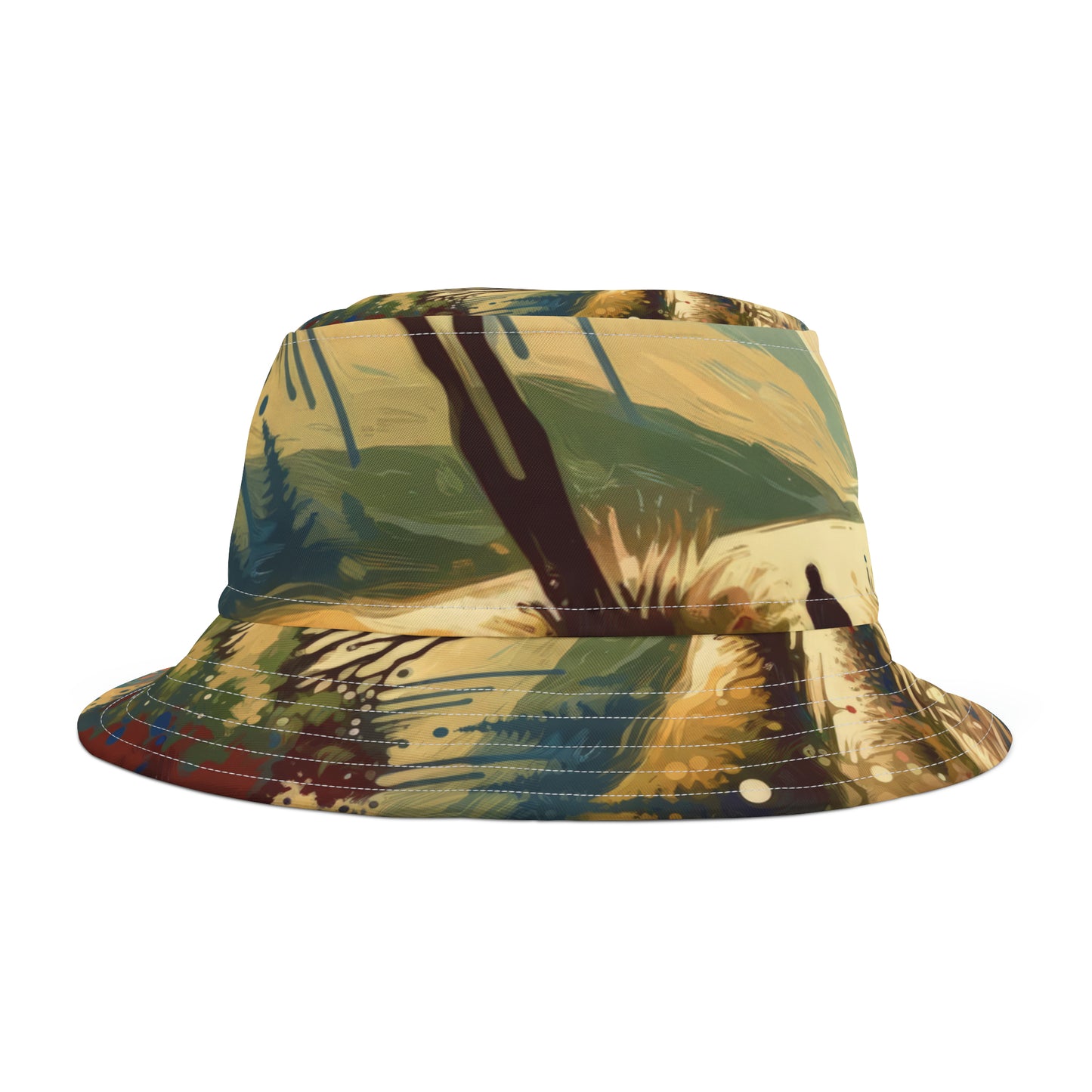 Serene Stream Sojourn Bucket Hat (AOP)