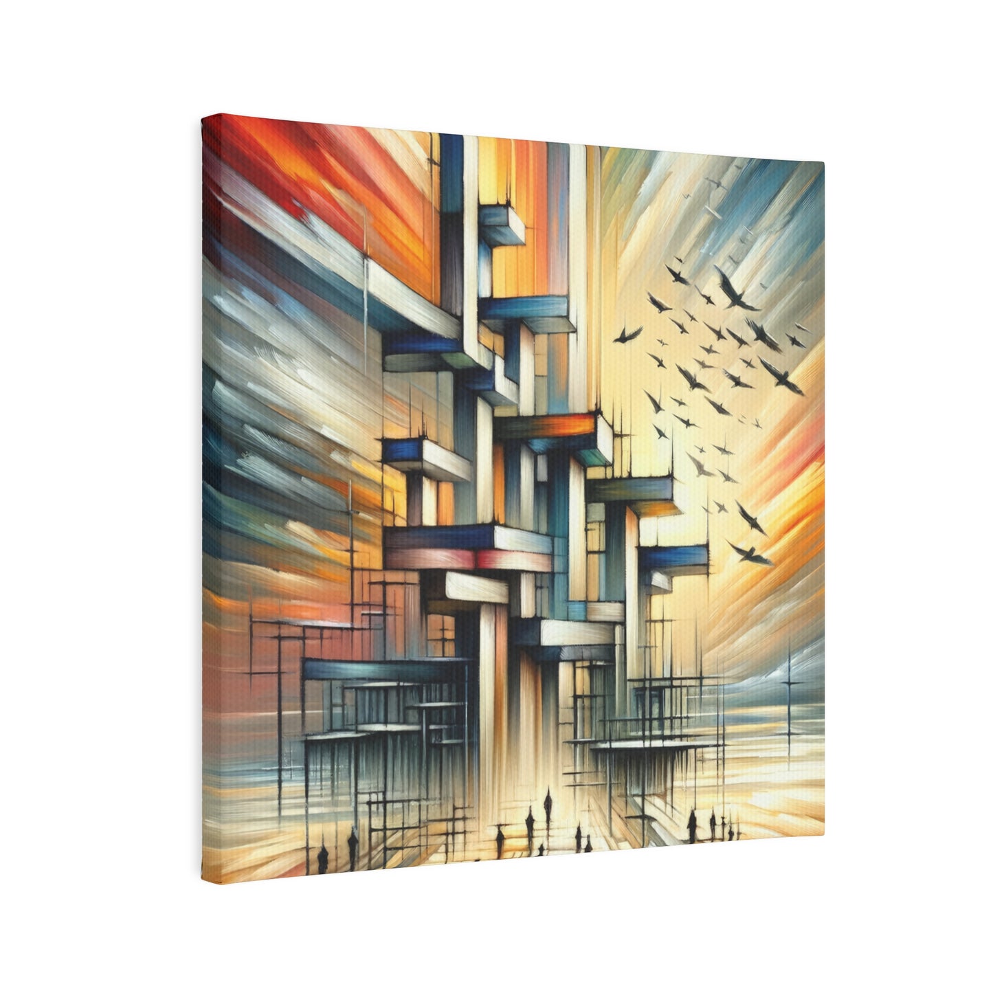 Sovereign Reflective Scaffolding Canvas Photo Tile