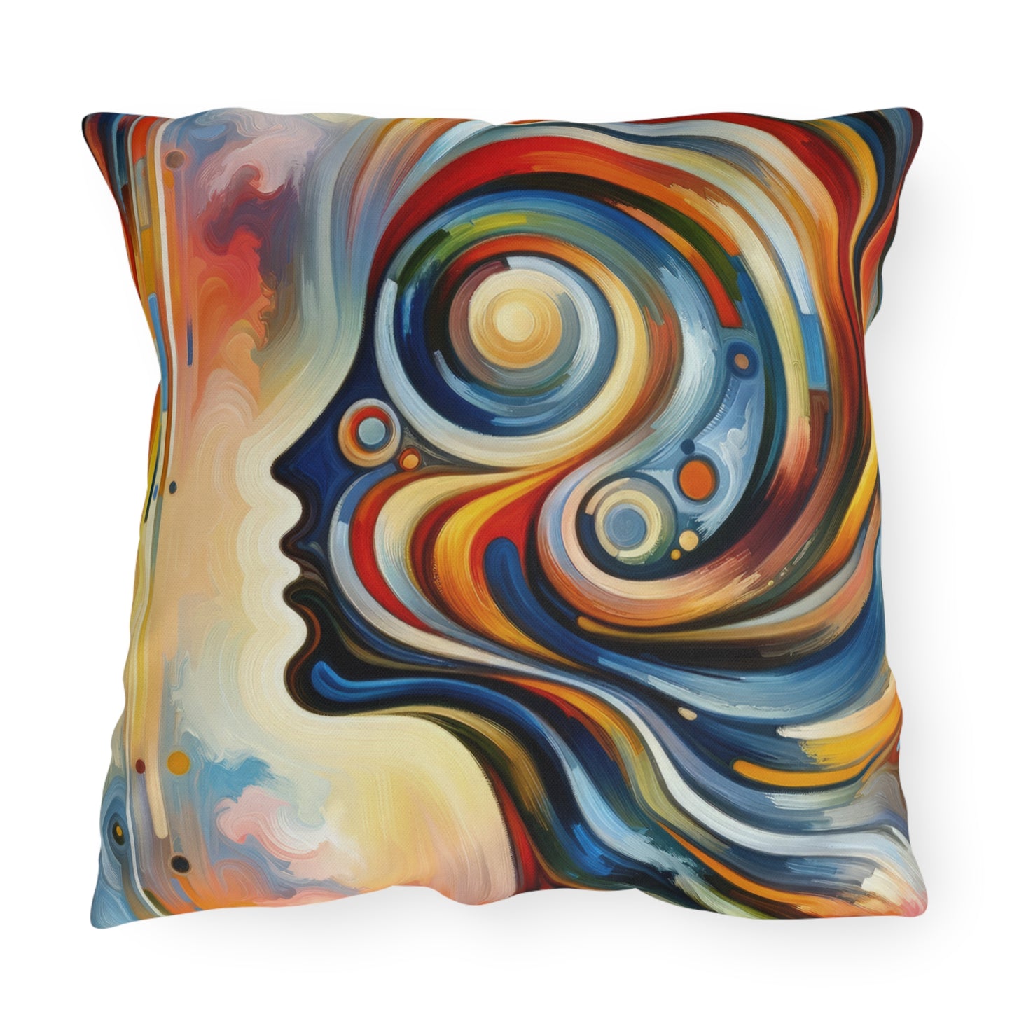 Transformative Harmonic Tachism Outdoor Pillows