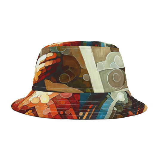 Elderly Unity Tachism Bucket Hat (AOP)