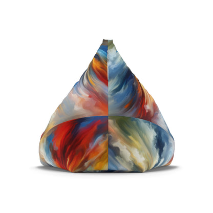 Convergent Abstract Unity Bean Bag Chair Cover