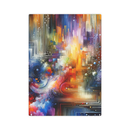 Abstract Technicolor Synthesis Canvas Photo Tile