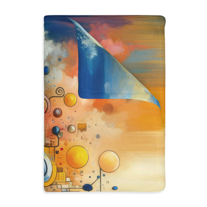 Connected Virtuality Canvas Velveteen Microfiber Blanket (Two-sided print)