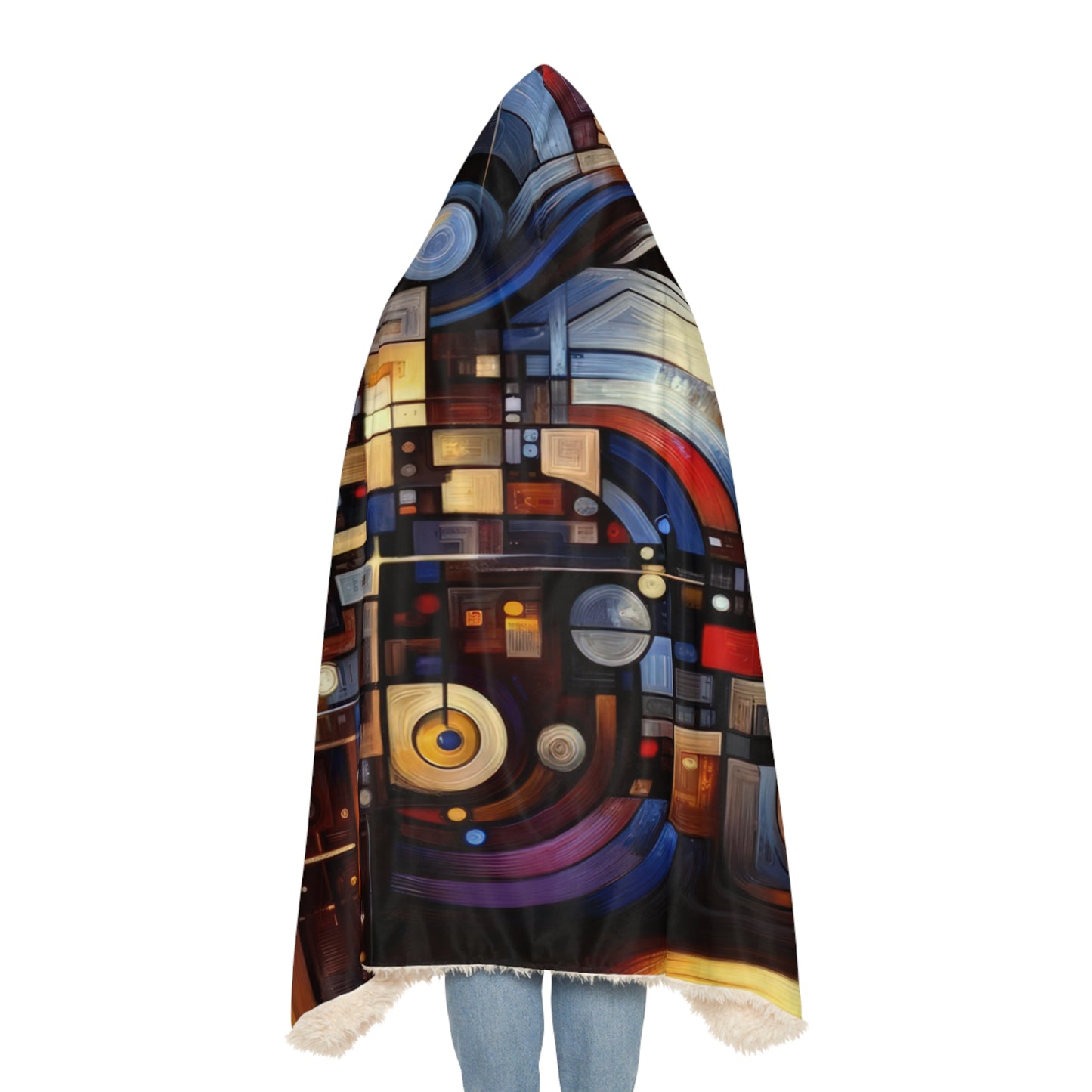 Reflective Tachism Shield Snuggle Blanket