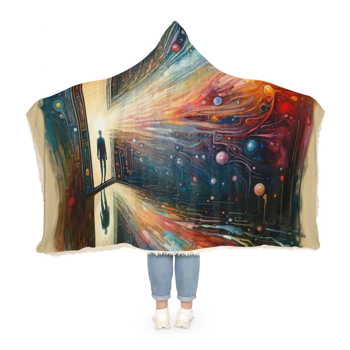 Mirror Wholeness Tachism Snuggle Blanket