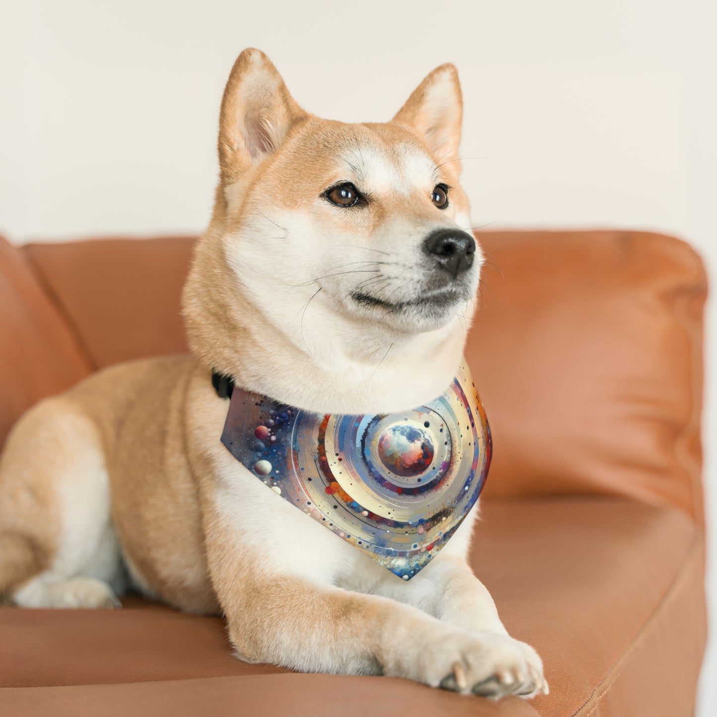 Conscious Rings Tachism Pet Bandana Collar