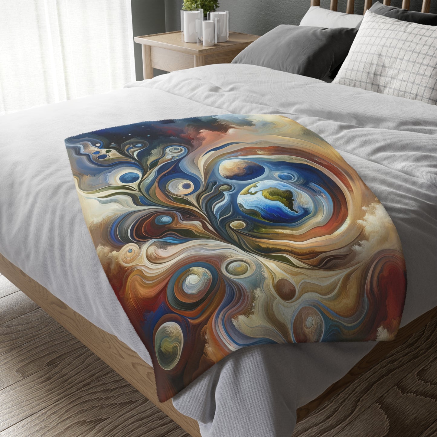 Esoteric Nurturing Gaia Velveteen Microfiber Blanket (Two-sided print)