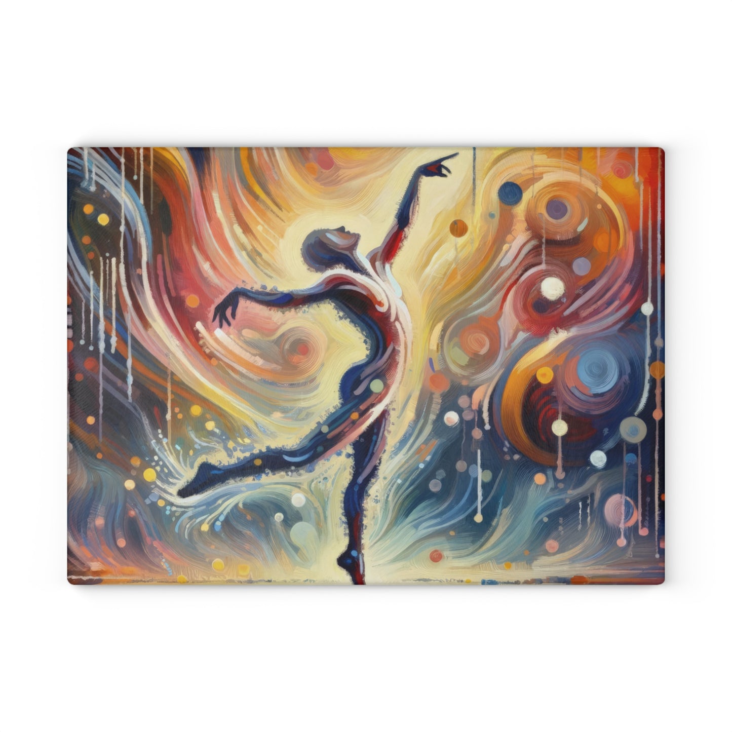 Wholehearted Divine Dance Glass Cutting Board