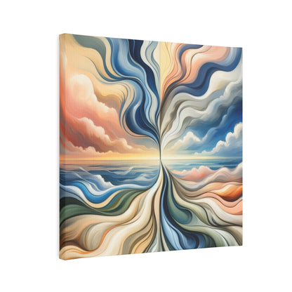 Tachism Confluence Harmony Canvas Photo Tile