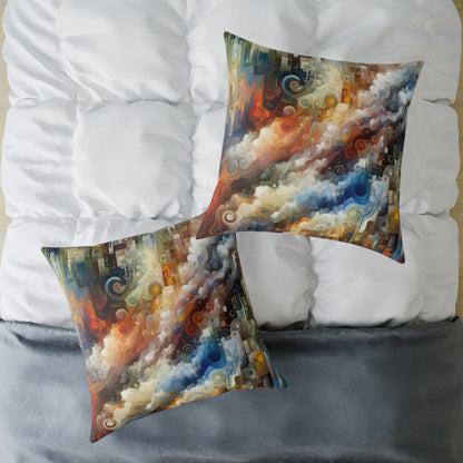 Tachist Unity Diversity Spun Polyester Pillow