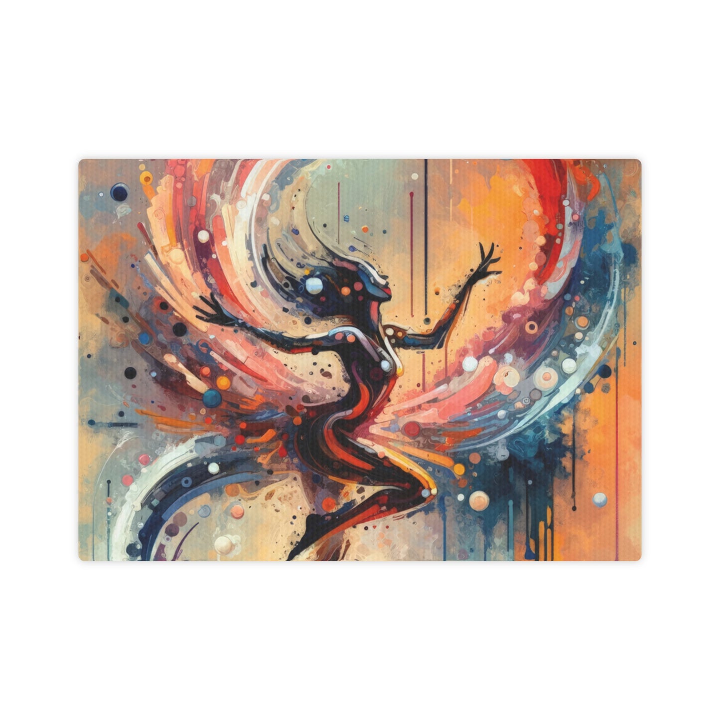 Decision Dance Tachism Canvas Photo Tile