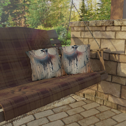 Rhythmic Heart Dance Outdoor Pillows