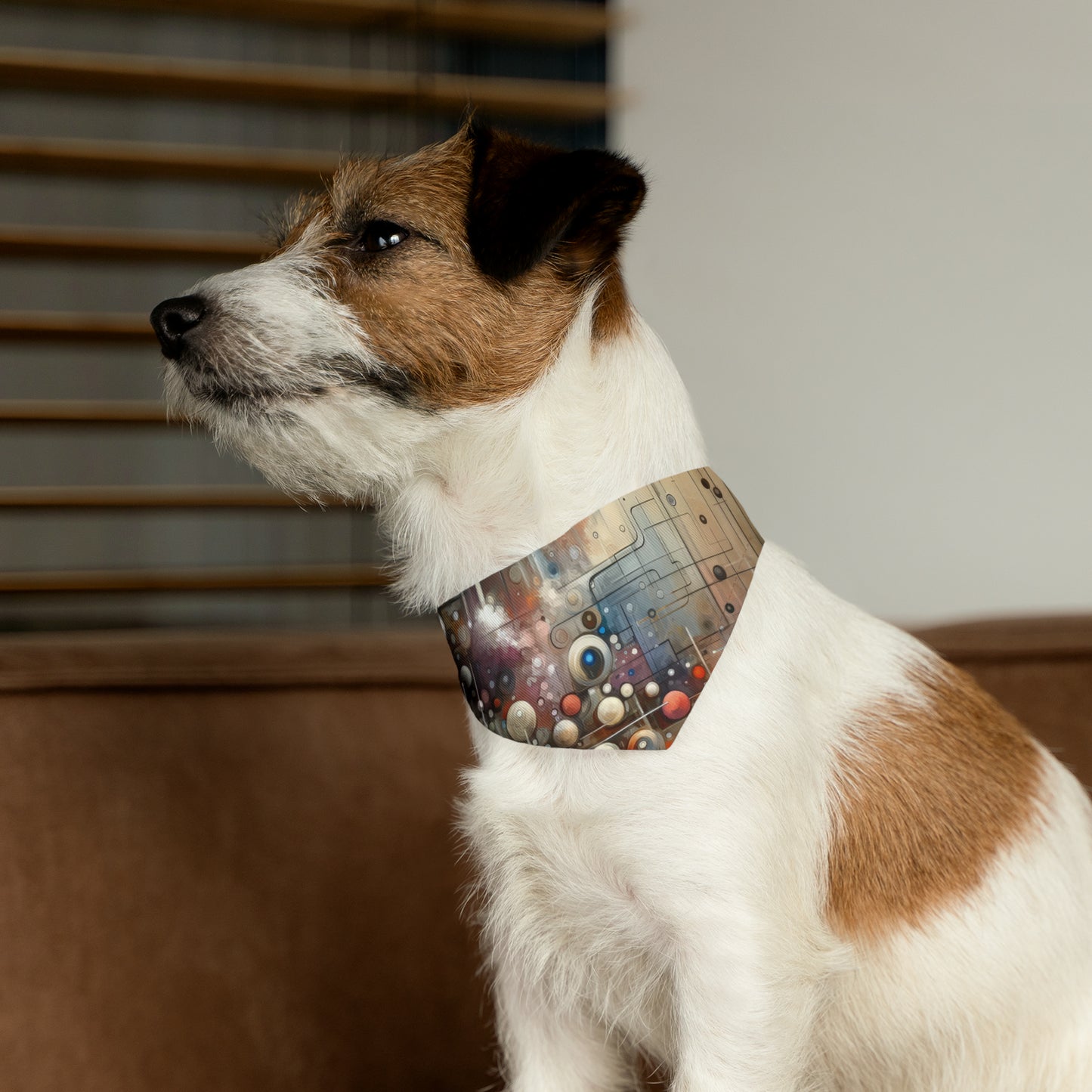 Abstract Mechanical Harmony Pet Bandana Collar