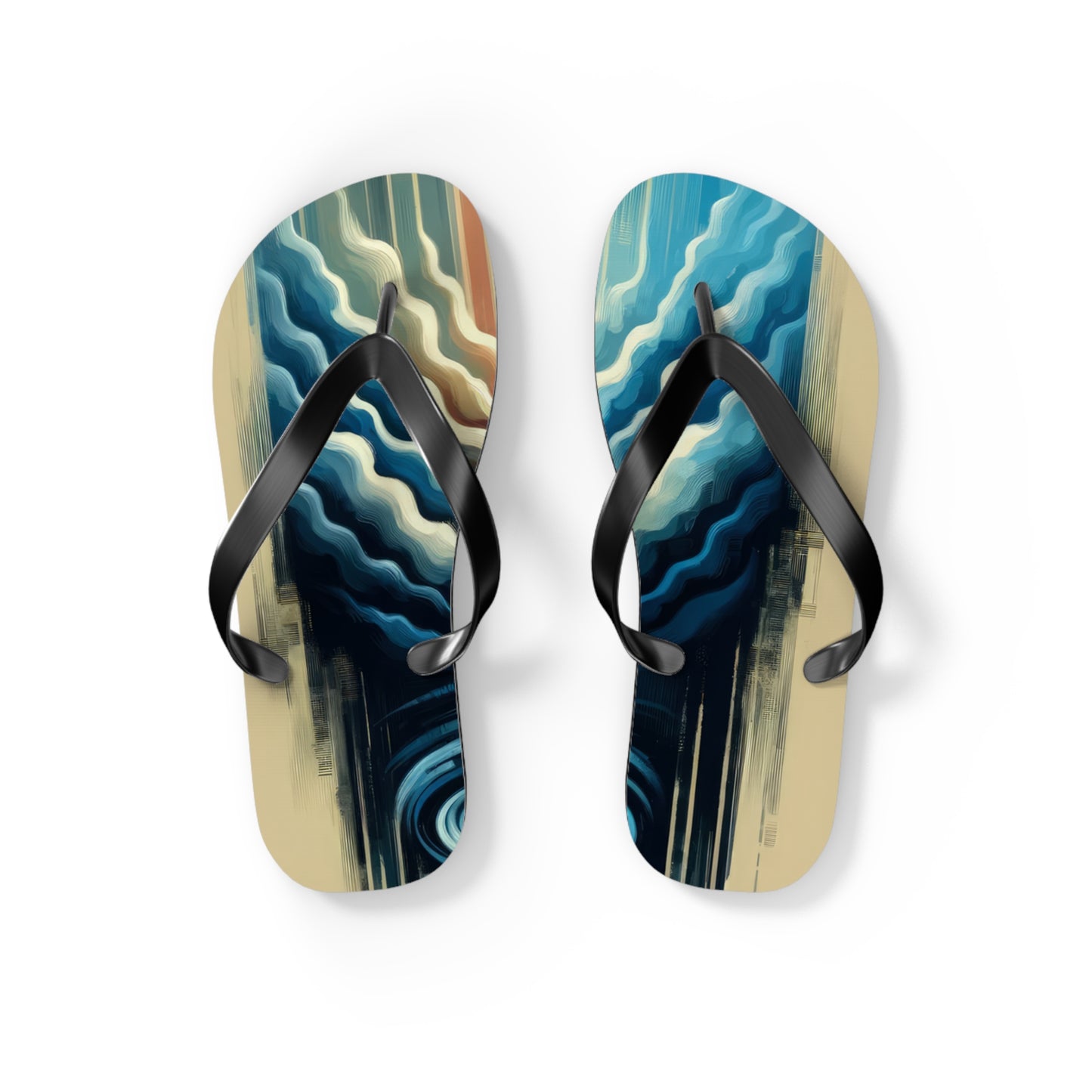 Ripple Effect Abstract Flip Flops