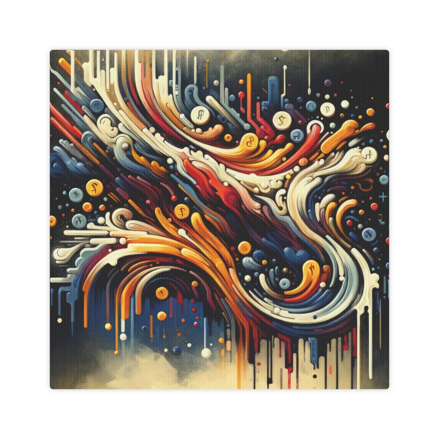 Abstract Financial Flux Canvas Photo Tile