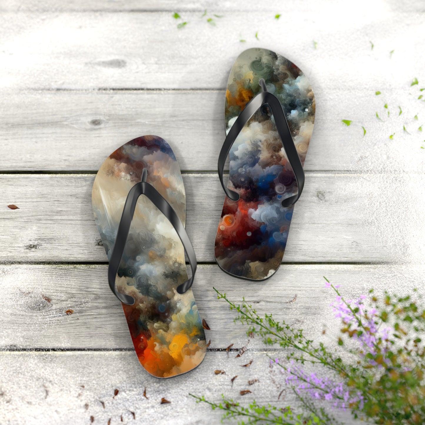 Unspoken Symphony Ethereal Flip Flops