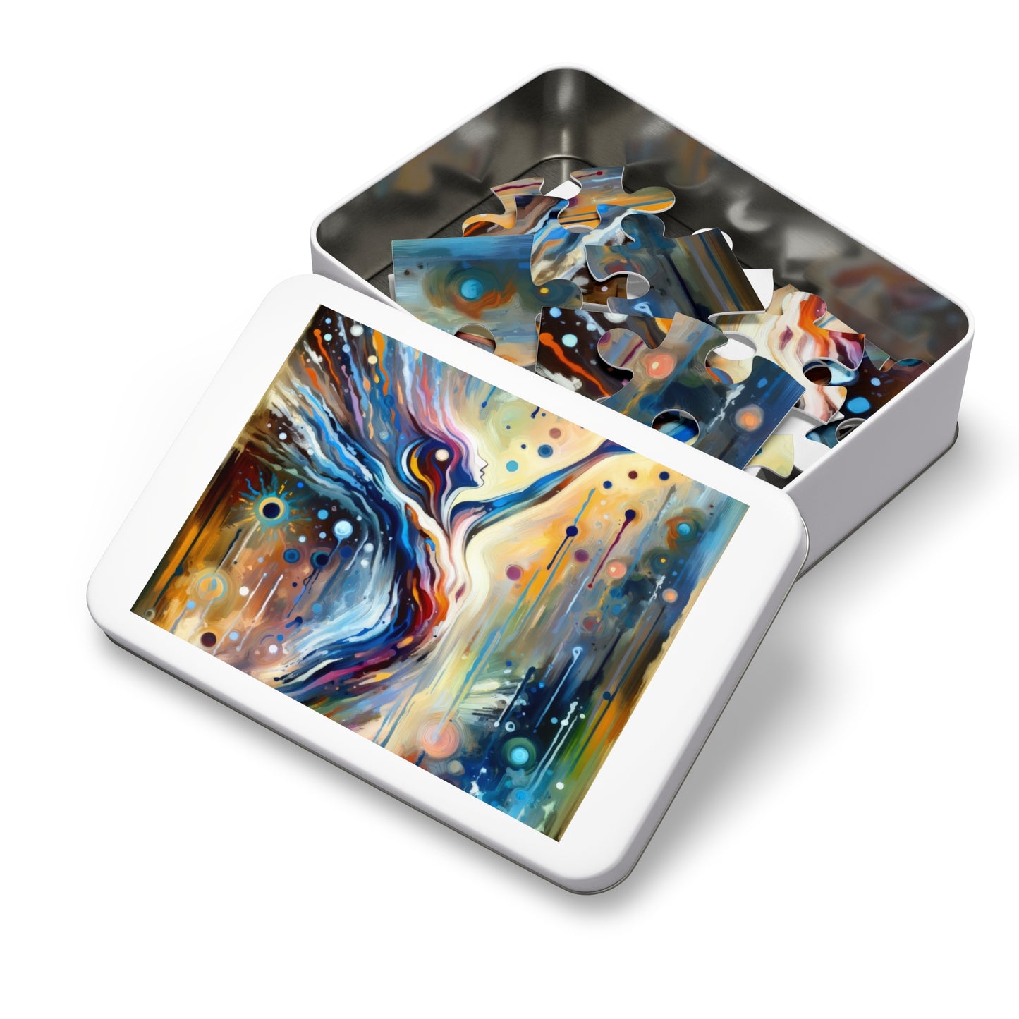Journey Embrace Tachism Jigsaw Puzzle (30, 110, 252, 500,1000-Piece)