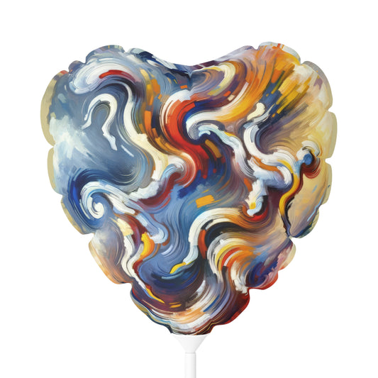 Dancing Disruption Tachism Balloon (Round and Heart-shaped), 11"