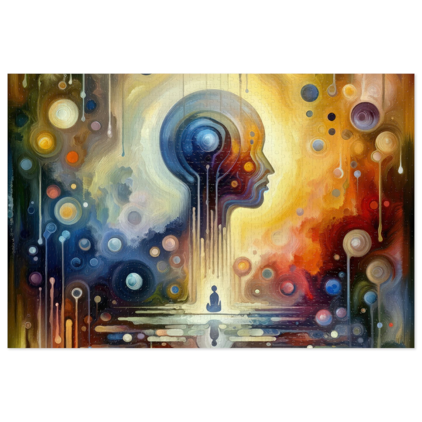 Reflective Oneness Healing Jigsaw Puzzle (30, 110, 252, 500,1000-Piece)