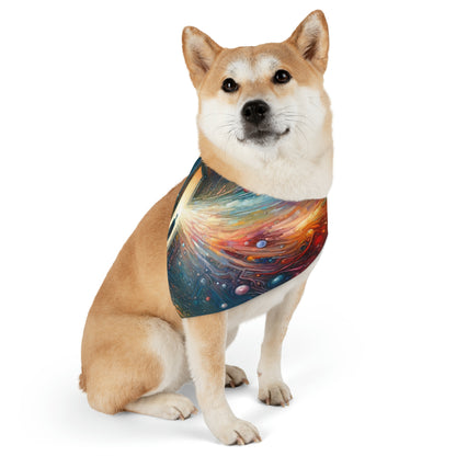 Mirror Wholeness Tachism Pet Bandana Collar