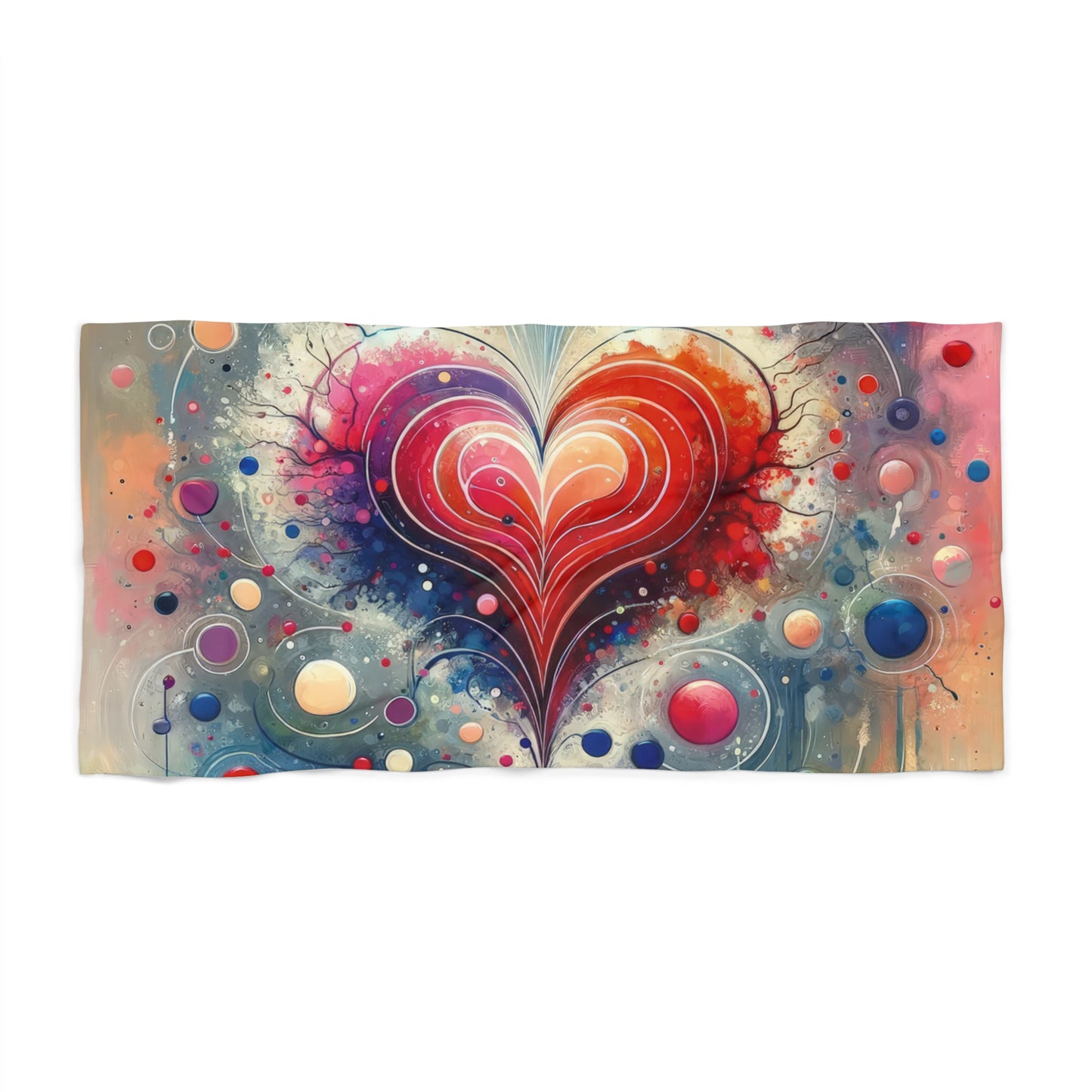 Emotional Physics Heart Beach Towel