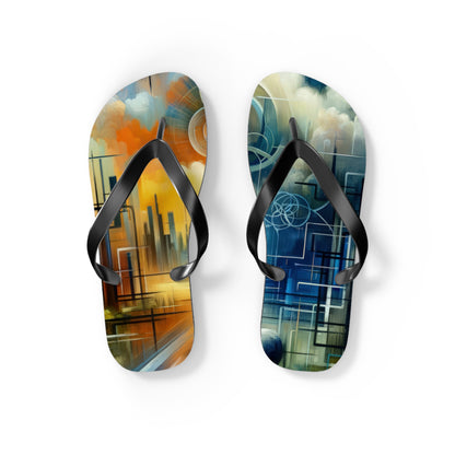 Digital Spiritual Journey Flip Flops