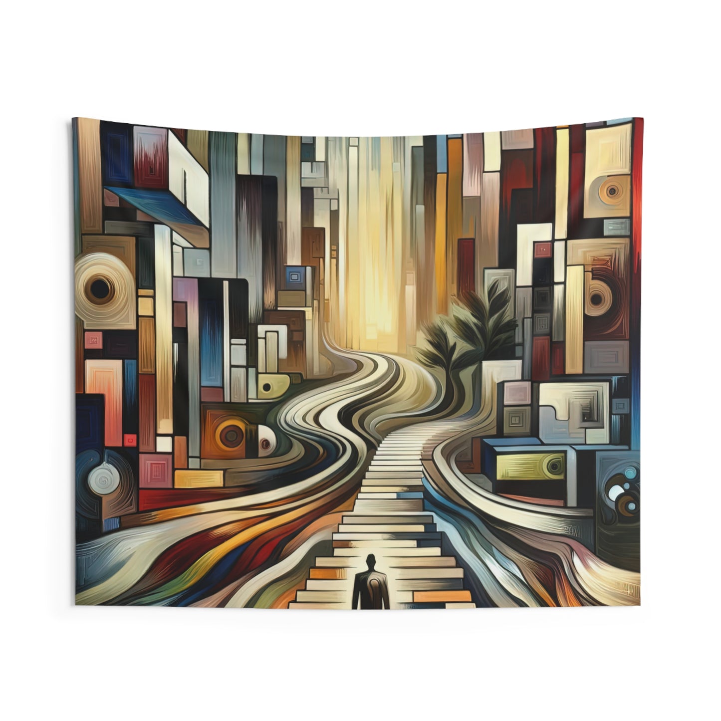 Relatable Journey Abstraction Indoor Wall Tapestries