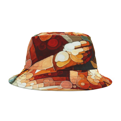 Elderly Unity Tachism Bucket Hat (AOP)