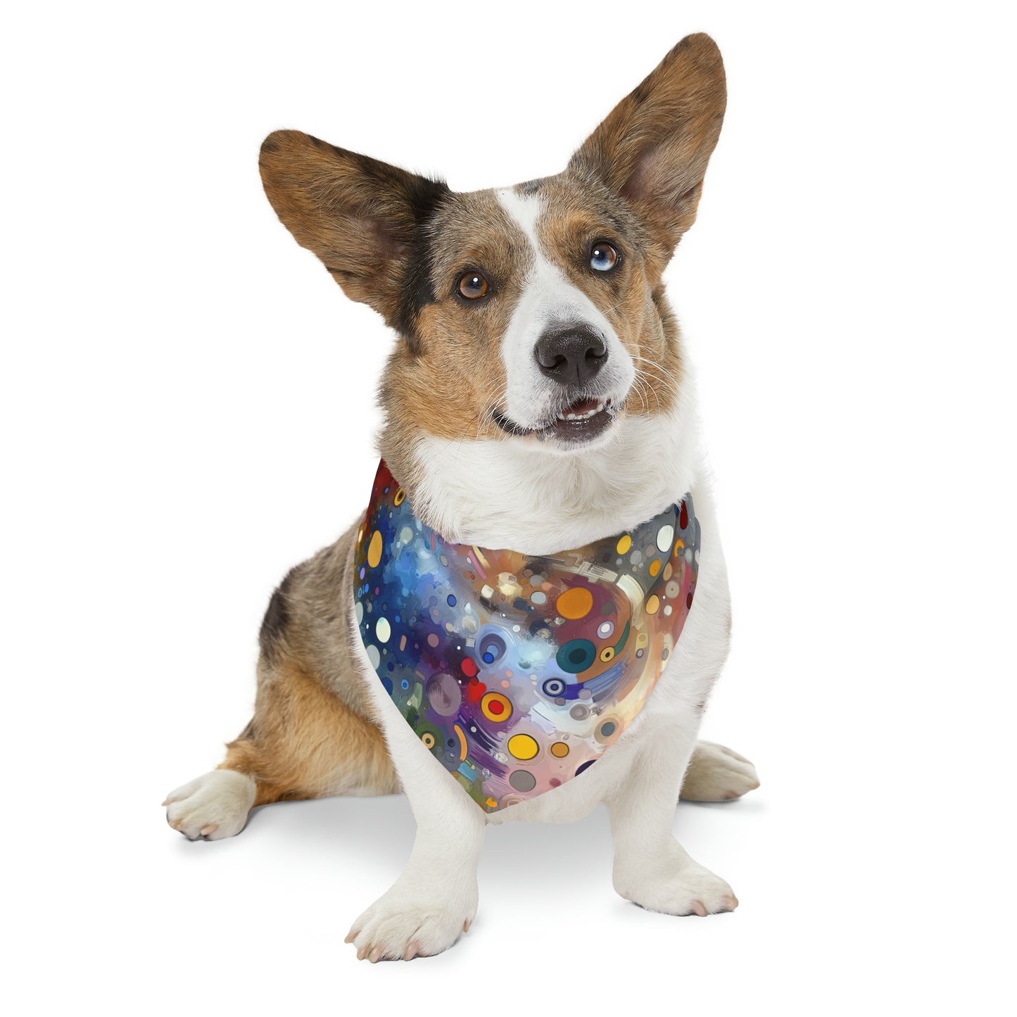 Humorous Unified Tachism Pet Bandana Collar