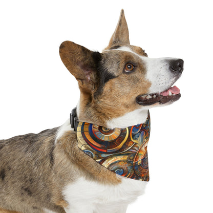 Ethos Web Abstract Pet Bandana Collar