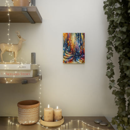 Symphonic Glass Resonance Canvas Photo Tile