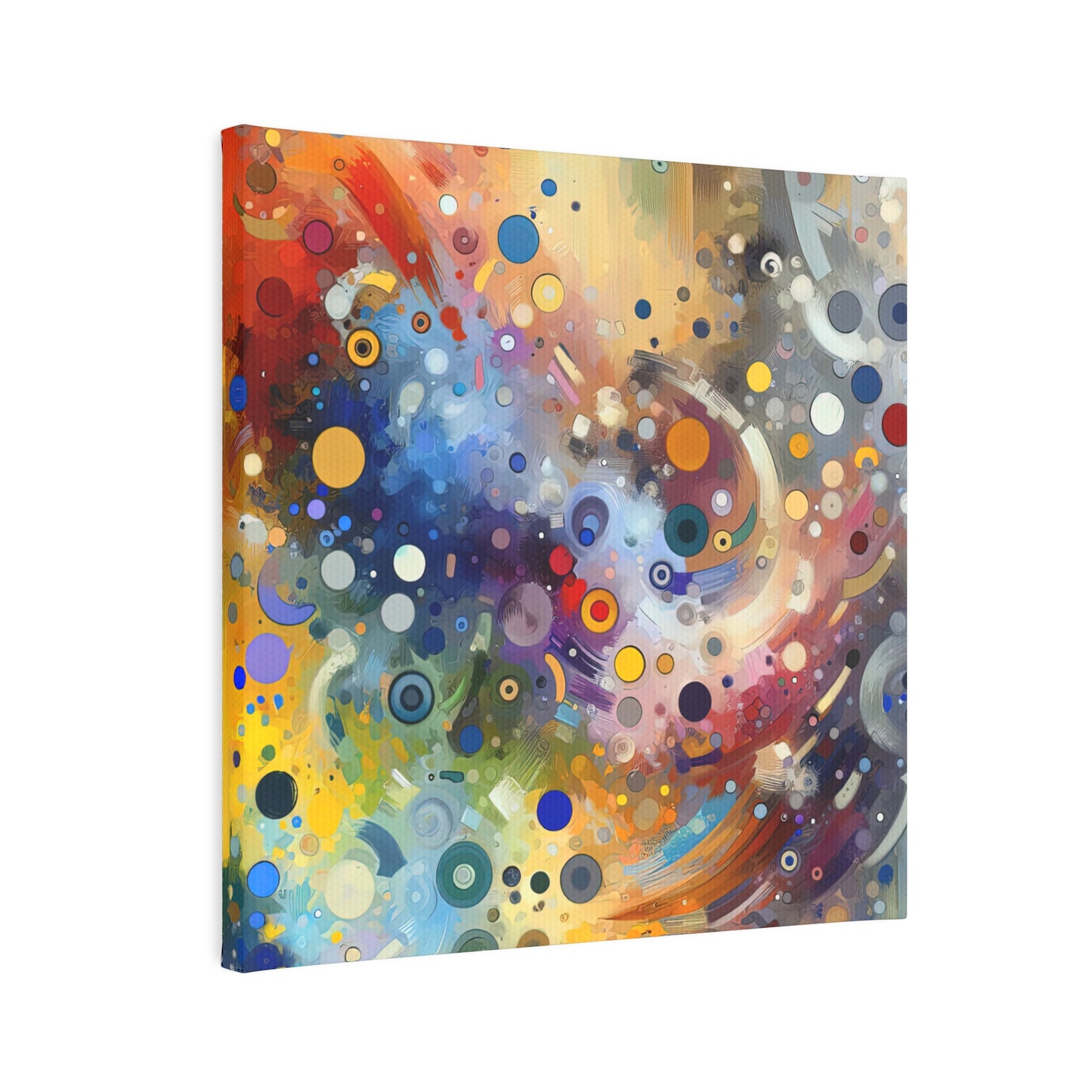Humorous Unified Tachism Canvas Photo Tile