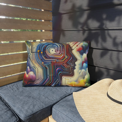 Supportive Digital Empathy Outdoor Pillows