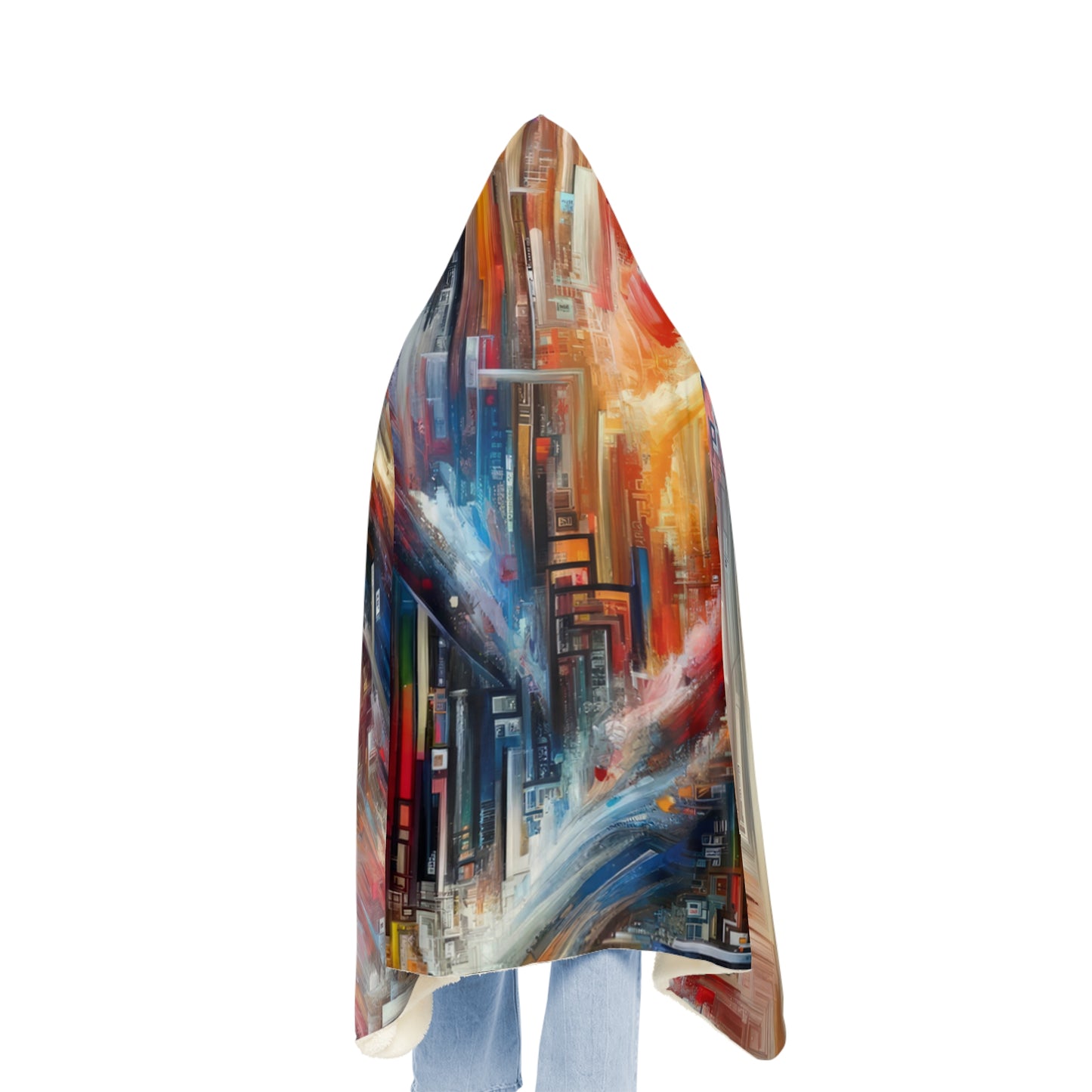 Digital Chaos Symphony Snuggle Blanket