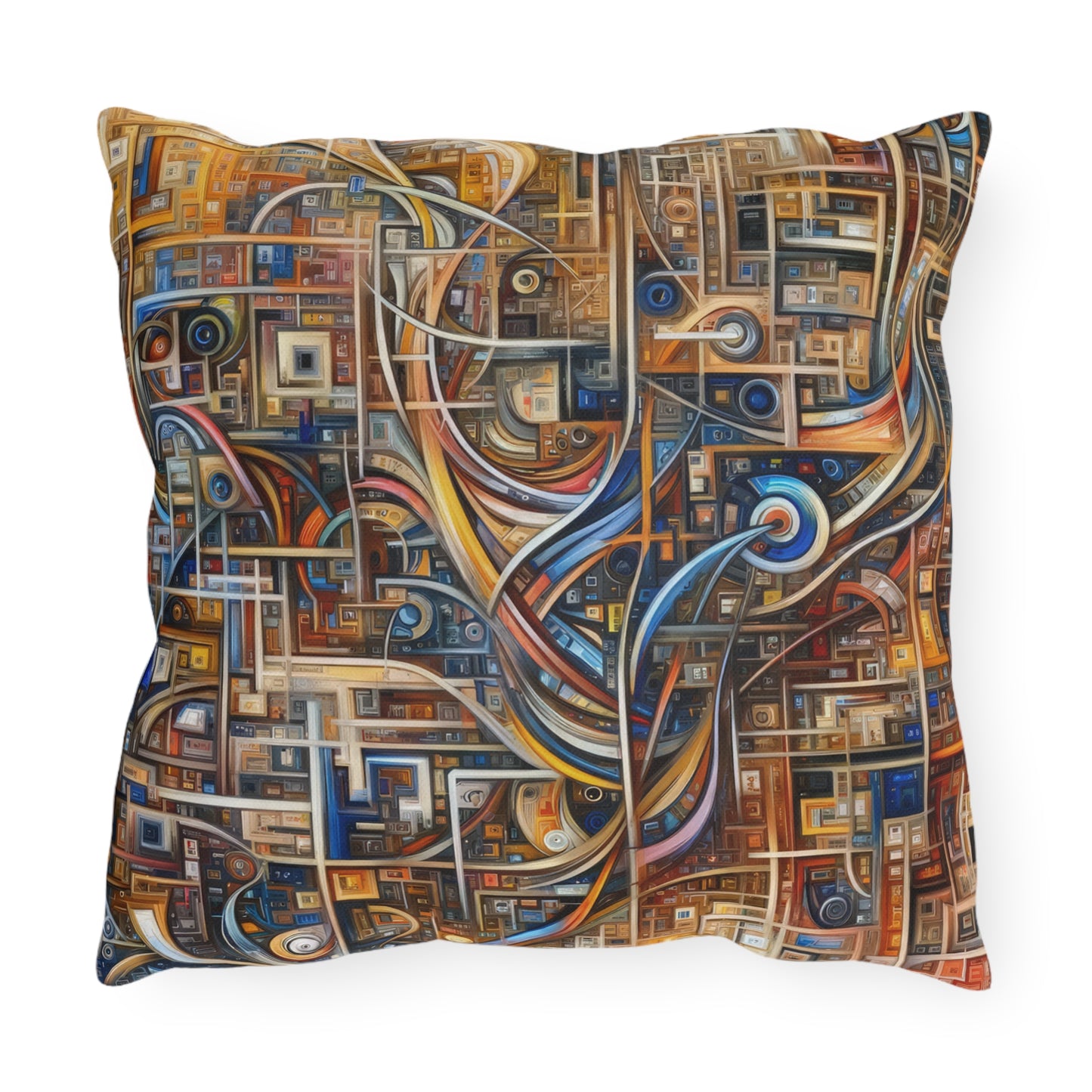 Intricate Life Tapestry Outdoor Pillows