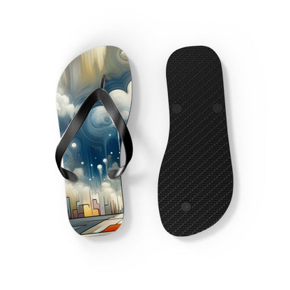 Grounding Silver Clouds Flip Flops