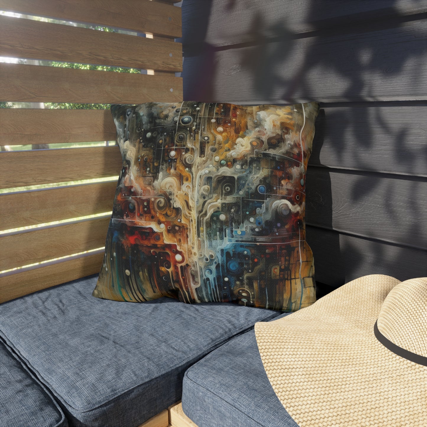 Integral Stewardship Abstract Outdoor Pillows