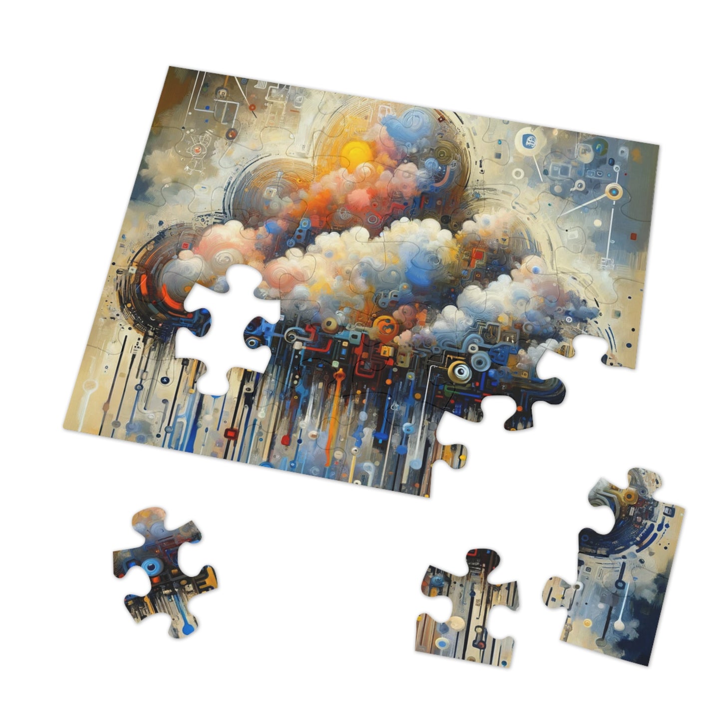 Cloud Community Crafting Jigsaw Puzzle (30, 110, 252, 500,1000-Piece)