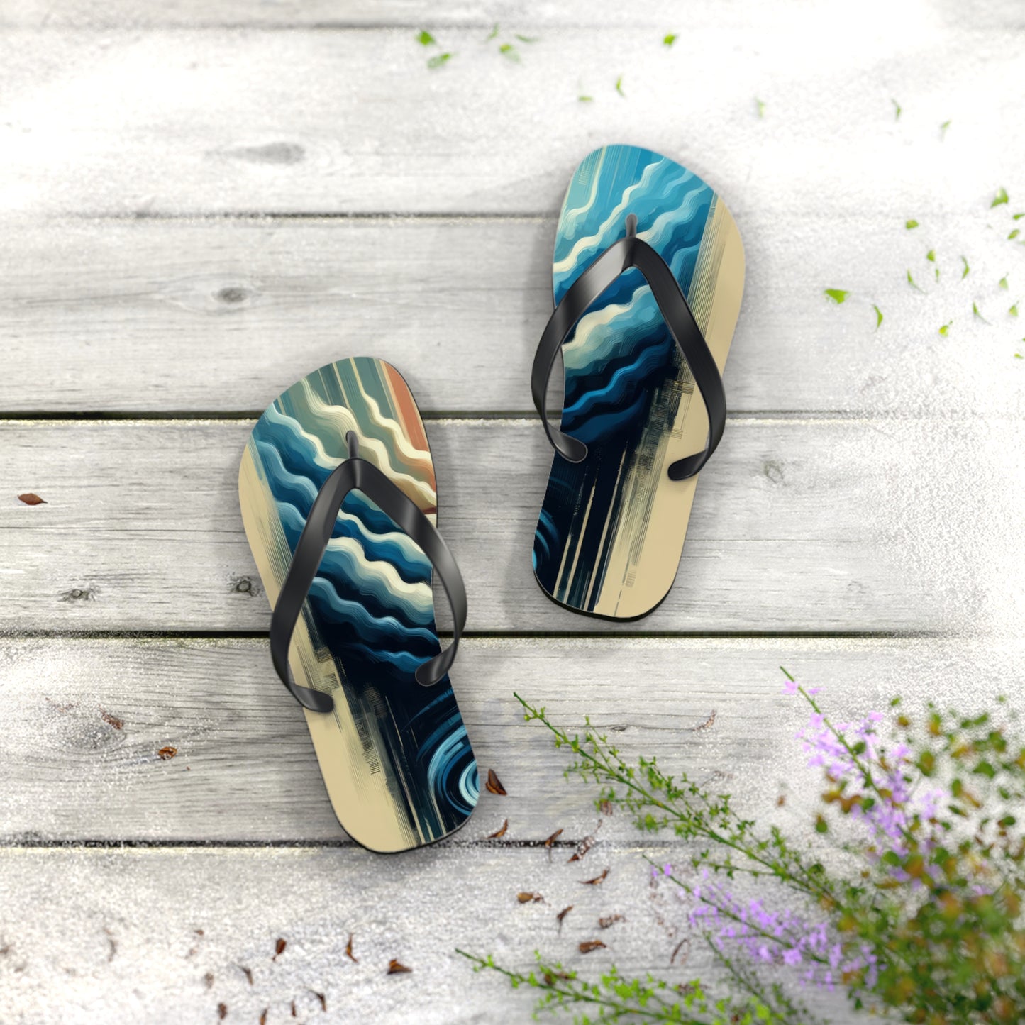 Ripple Effect Abstract Flip Flops