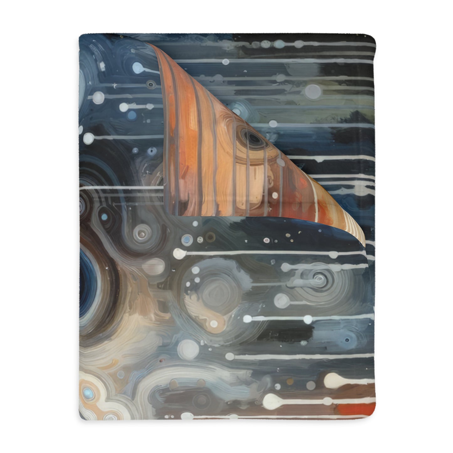 Universal Personal Tachism Velveteen Microfiber Blanket (Two-sided print)