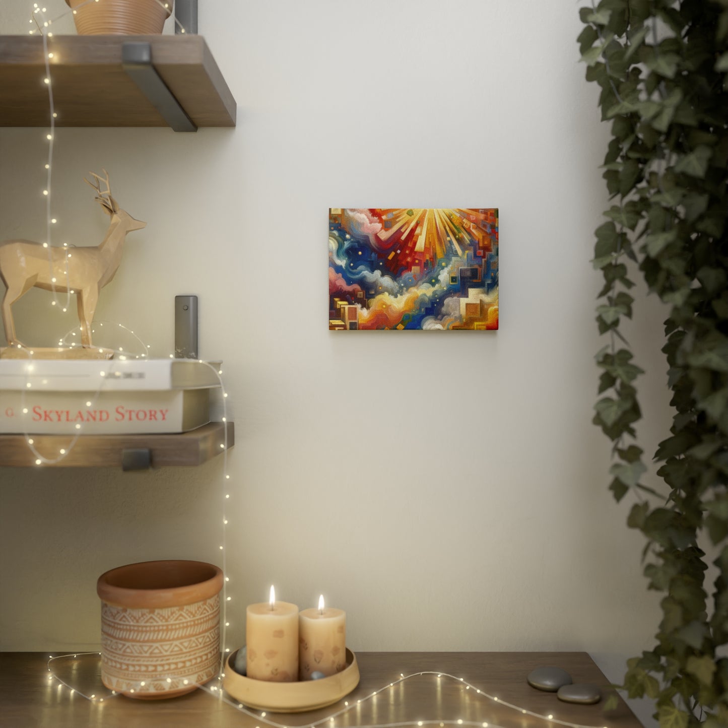 Abundant Resources Burst Canvas Photo Tile