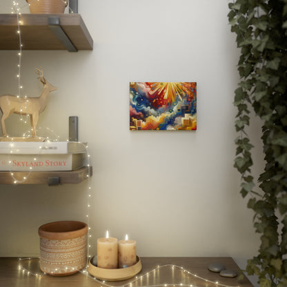 Abundant Resources Burst Canvas Photo Tile