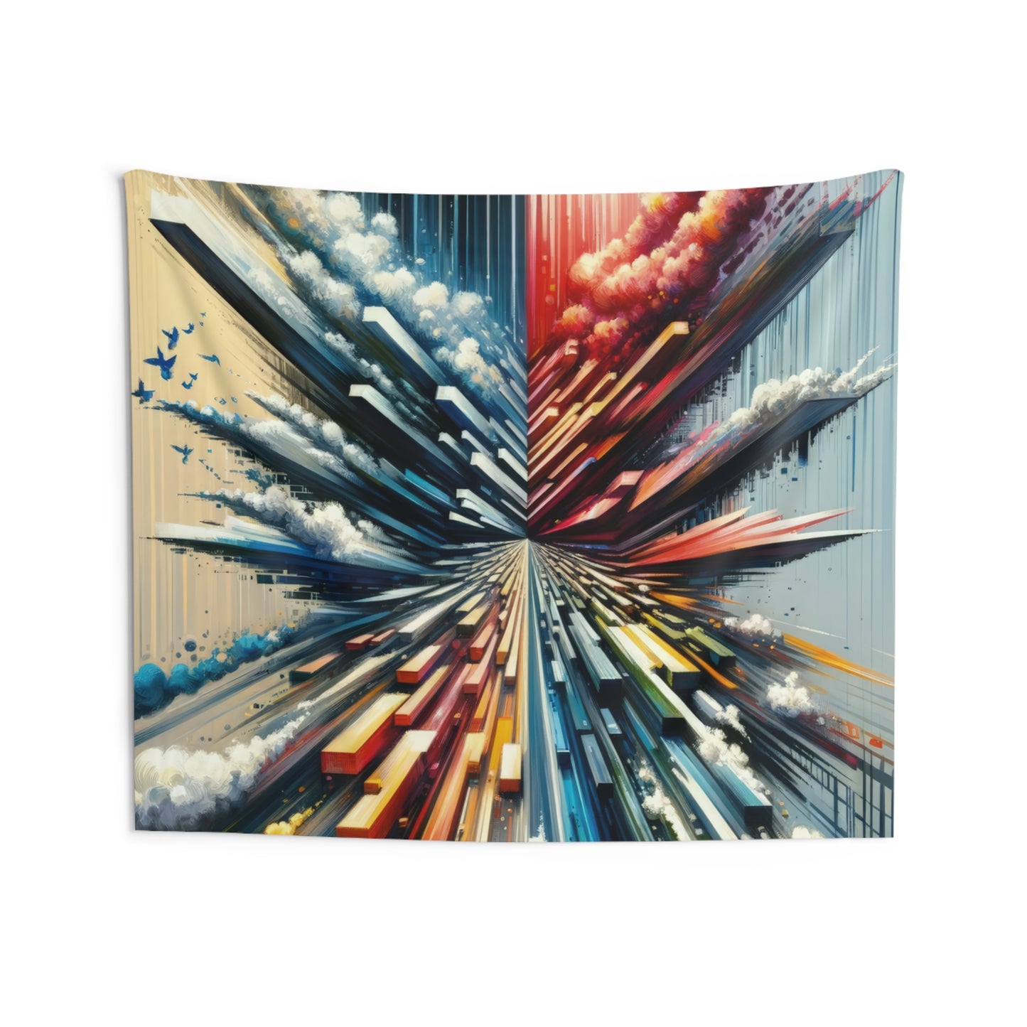 Rapid Perspective Shift Indoor Wall Tapestries