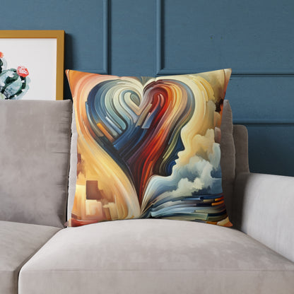 Heartfelt Lexicon Unity Spun Polyester Pillow