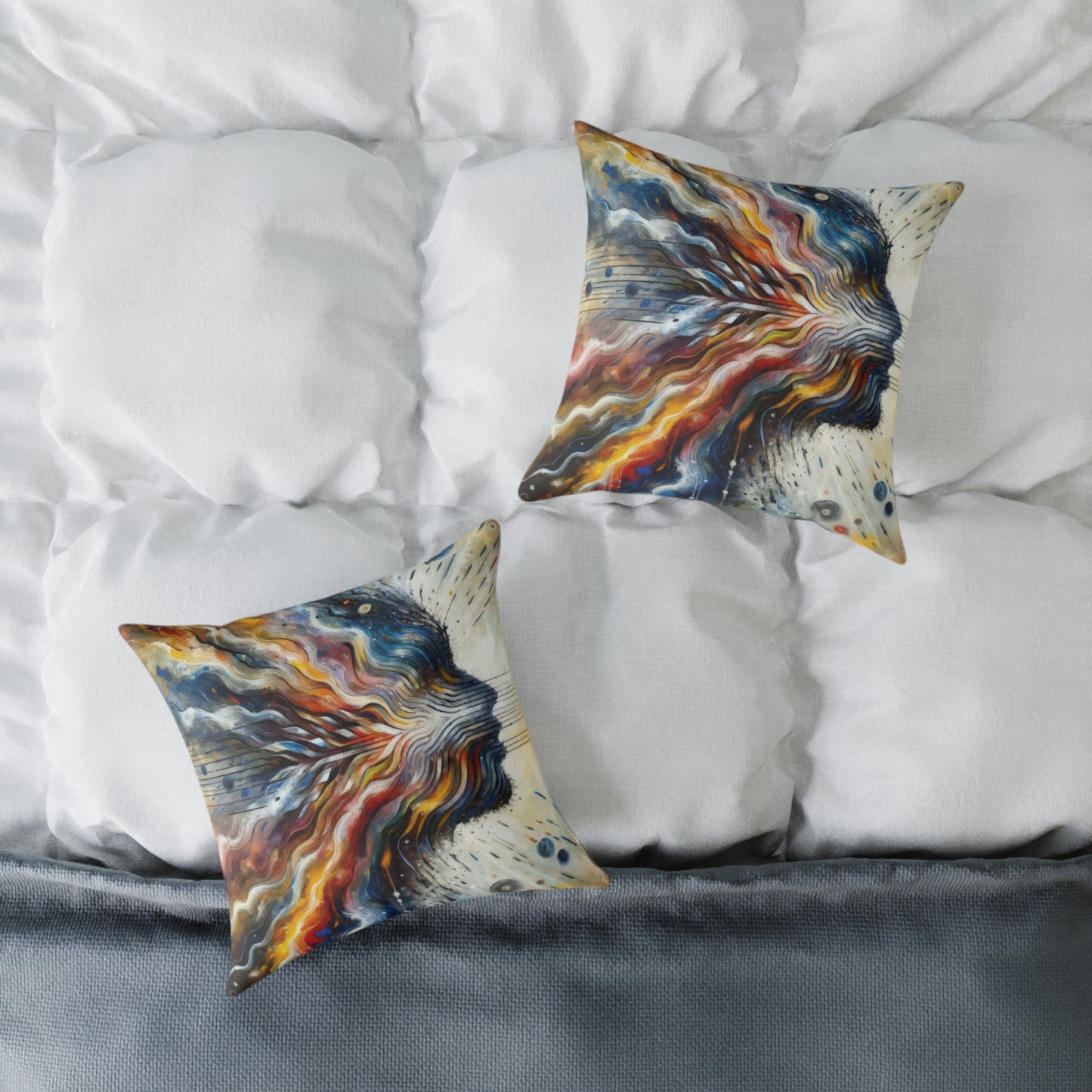 Empathetic Awakening Dynamic Spun Polyester Pillow